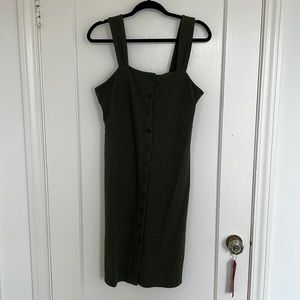 Madewell midi green dress